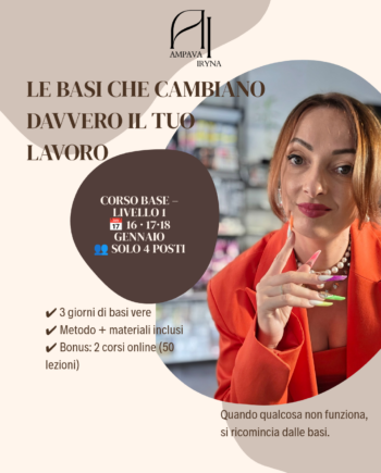 CORSO Base livello 1
Acconto
